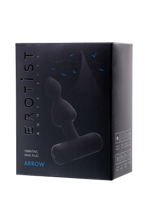Вибровтулка анальная Erotist, 8,5 см, Ø 2,4