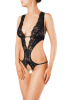 Боди эротическое  Erolanta Lingerie Collection с глубоким декольте, кружевное, (42-44)