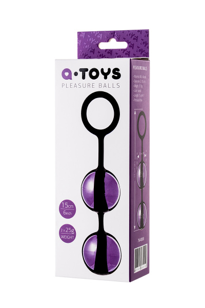 Шарики вагинальные TOYFA A-Toys, фиолетовый, Ø 3,5, 70 гр.